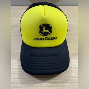 John Deere Black and Yellow Cap